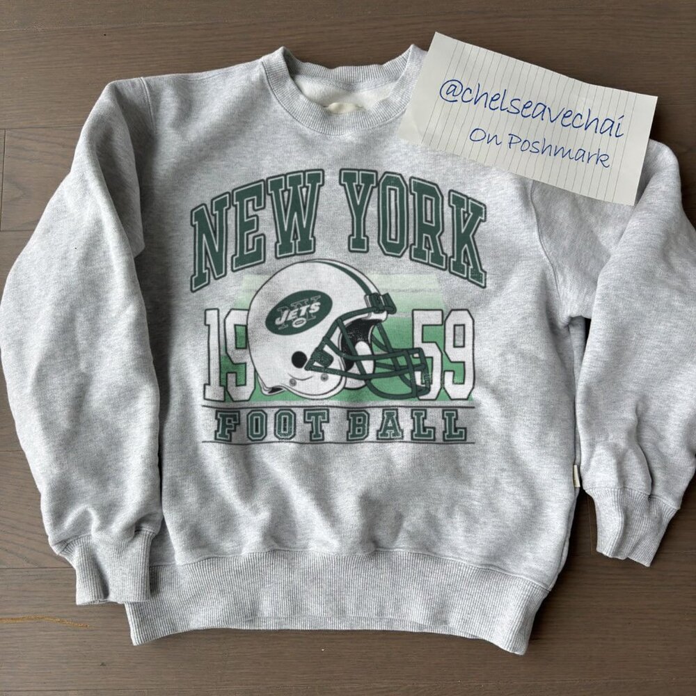 Vintage New York Jets Football Sweatshirt, 90S NFL New York Jets Shirt tee